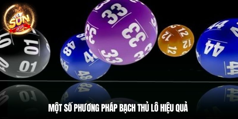 Một số phương pháp bạch thủ lô hiệu quả 
